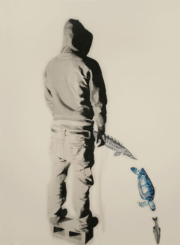 Marc Seguin endangered_species, oil on canvas, 2007 ©Marc Seguin
